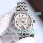 Swiss Replica Rolex Ladies Datejust Blue Diamond Dial Stainless Steel Watch 